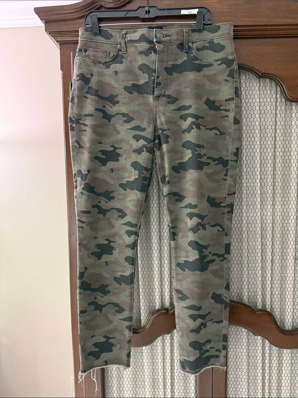 Hudson Jeans Women's Skinny Leg Camo Print Jeans - Green